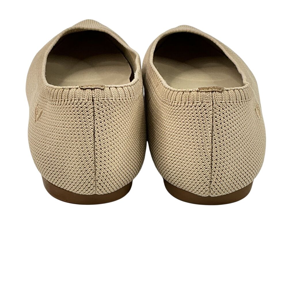 VIVAIA Women's Aria Pointed-Toe Ballet Flats Women's Size 8.5 Almond Beige - Picture 5 of 16